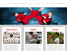 Tablet Screenshot of chusmartialarts.com